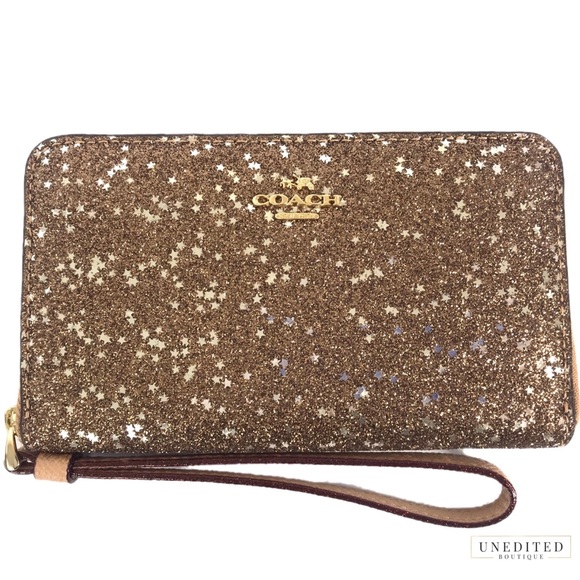 Coach Handbags - NWT - Coach Phone Wallet In Star Gitter